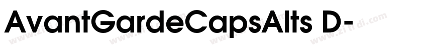 AvantGardeCapsAlts D字体转换